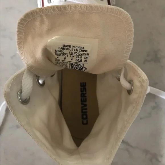 White High-Top Sneakers - Picture 5 of 5